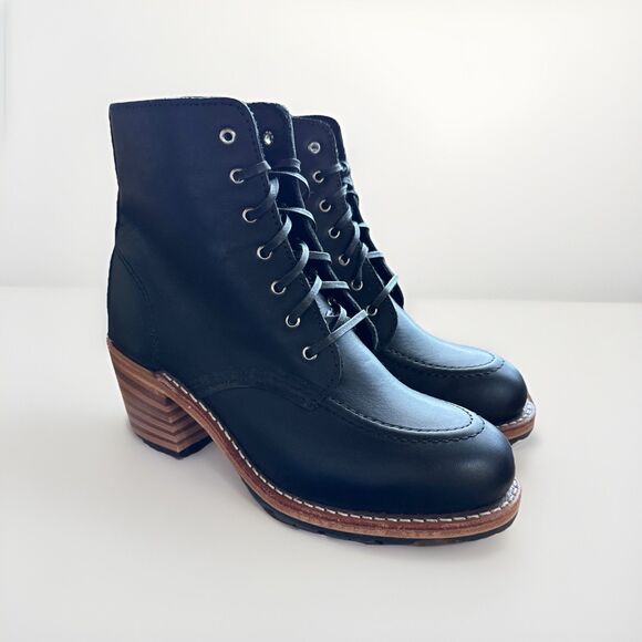 Red Wing Women’s Clara Leather Heeled Lace-Up Boots New In Box Sz 6.5 - Picture 1 of 6